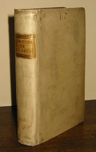  Cicerone (Marcus Tullius Cicero) Il Dialogo dell'oratore di Cicerone. Tradotto per M. Lodovico Dolce. Con la tavola 1547 in Vinegia appresso Gabriel Giolito de Fearrari